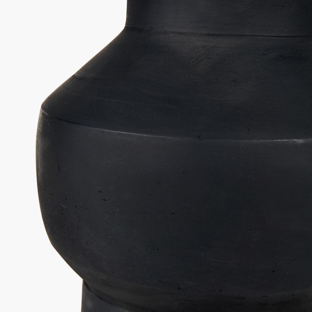 Inna Black Urn Terracotta Table Lamp - Base Only